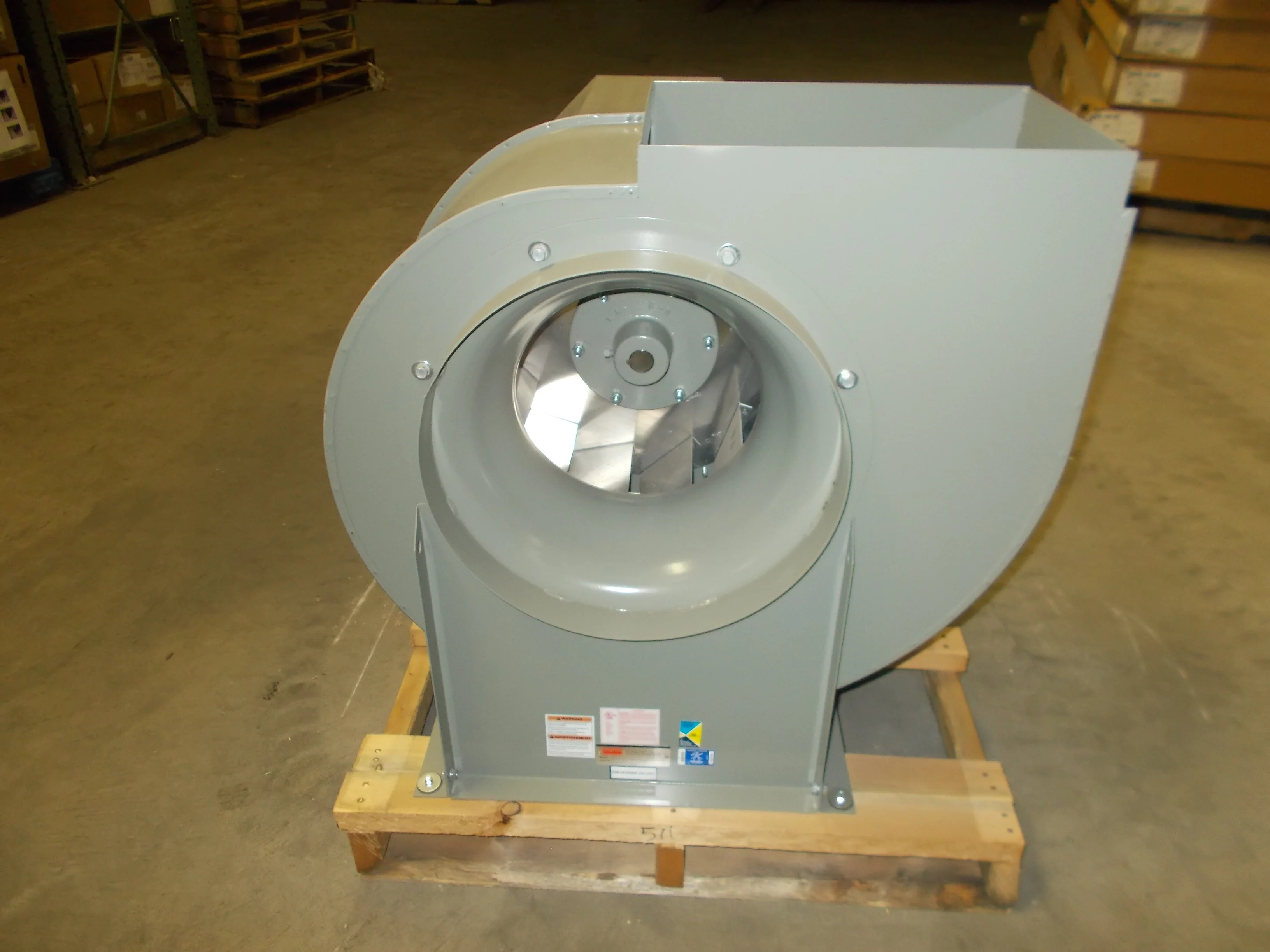 16-1/2" Belt Drive; Backward Incline Spark Resistant Blower - Image 5