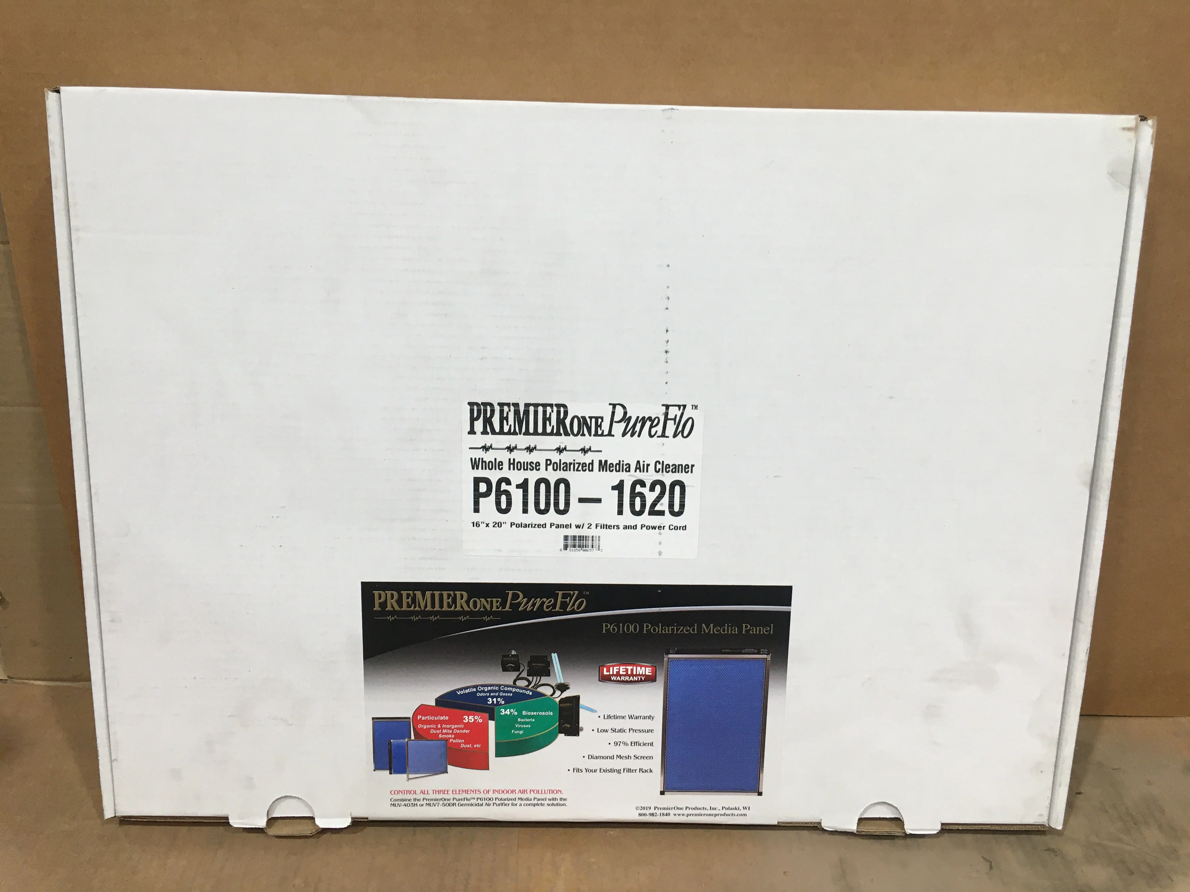16 x 20" Whole House Polarized Media Air Cleaner 24 Volt" - Image 5