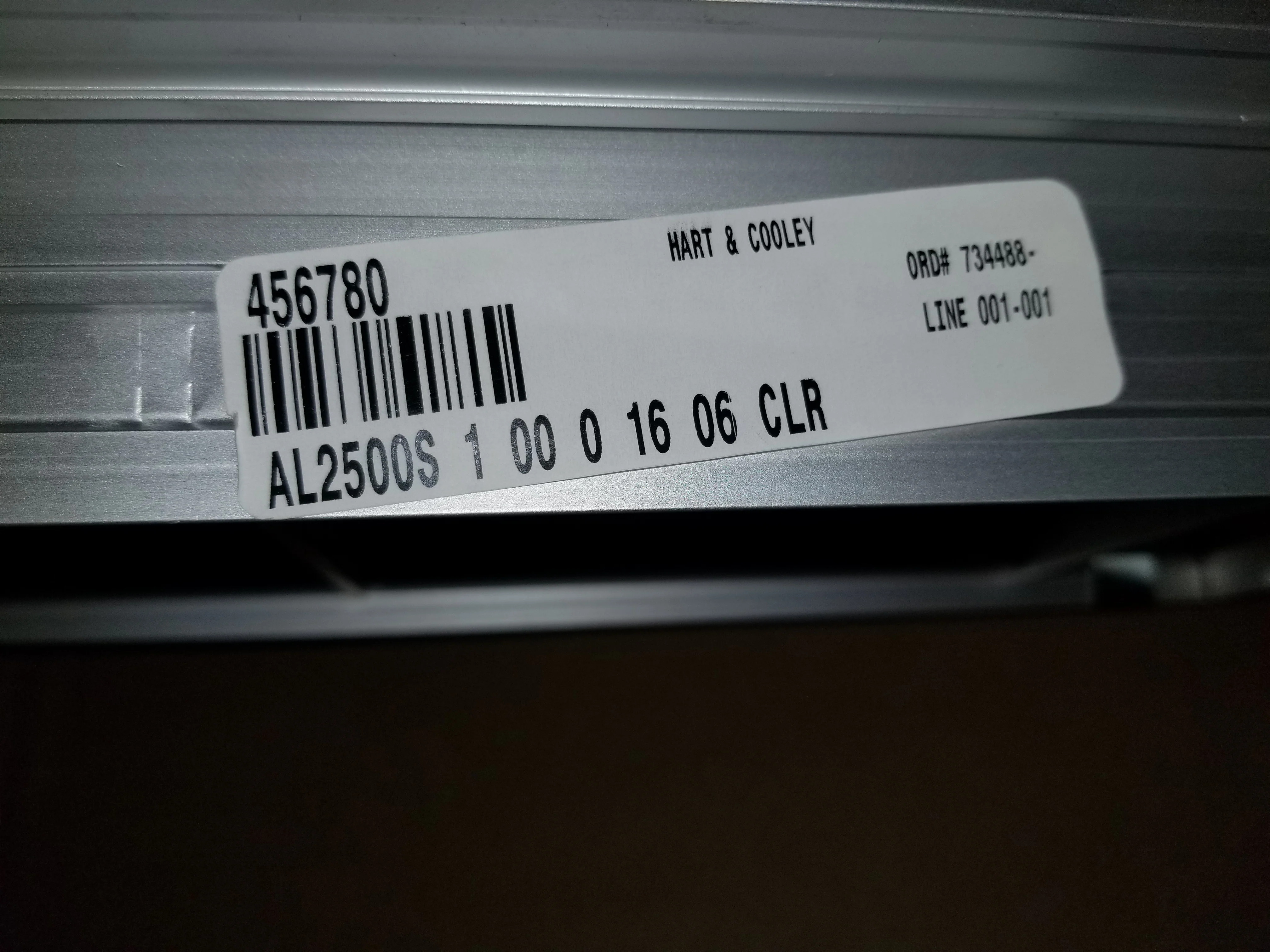 16" X 6" Aluminum Linear Diffuser - Image 3