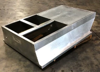 16" High Roof Curb Adapter with Duct Transitions for Large Packaged Units