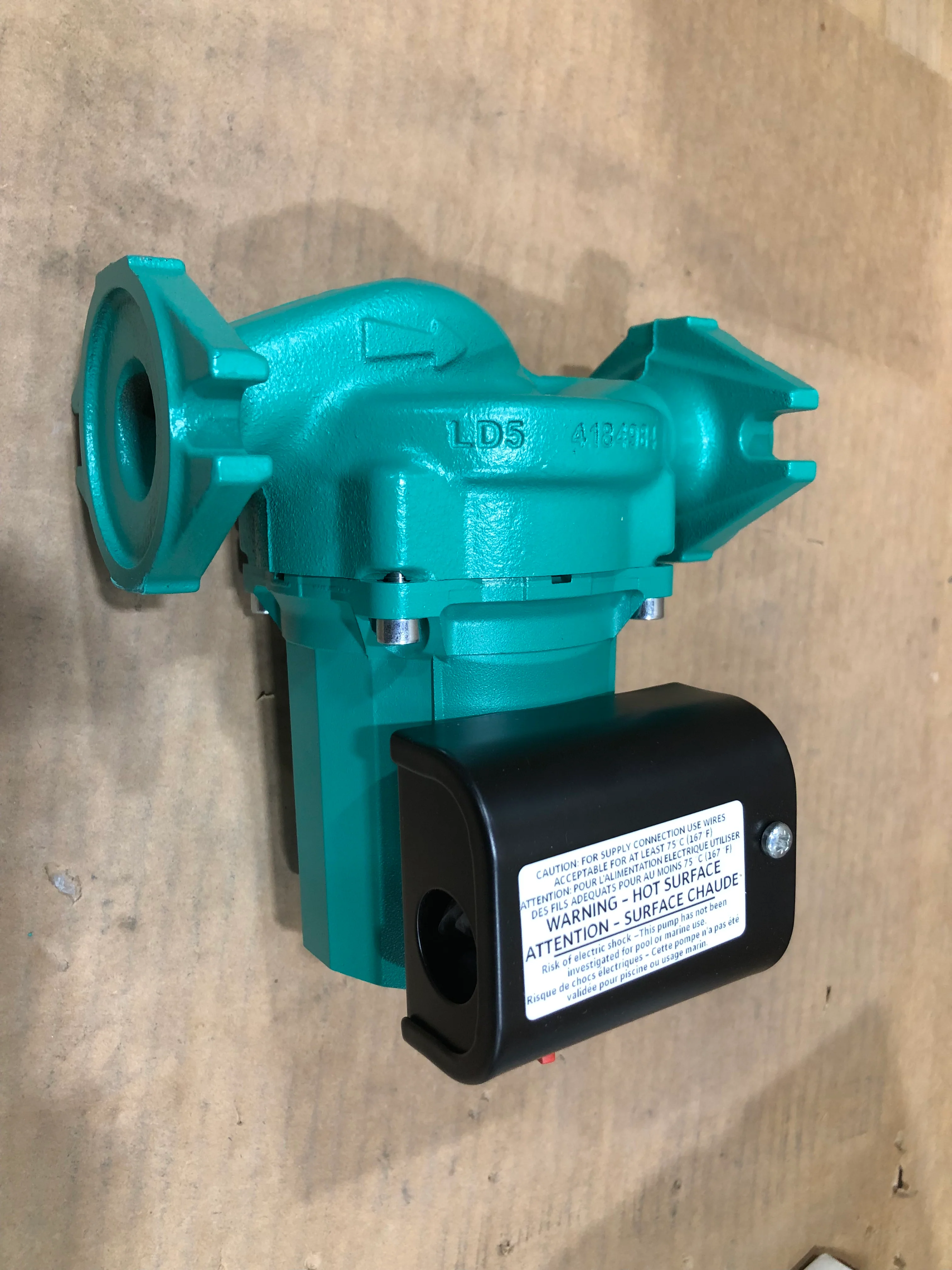 1/6 HP 3 SPEED CAST IRON CIRCULATING PUMP 230/60/1 33 GPM - Image 4