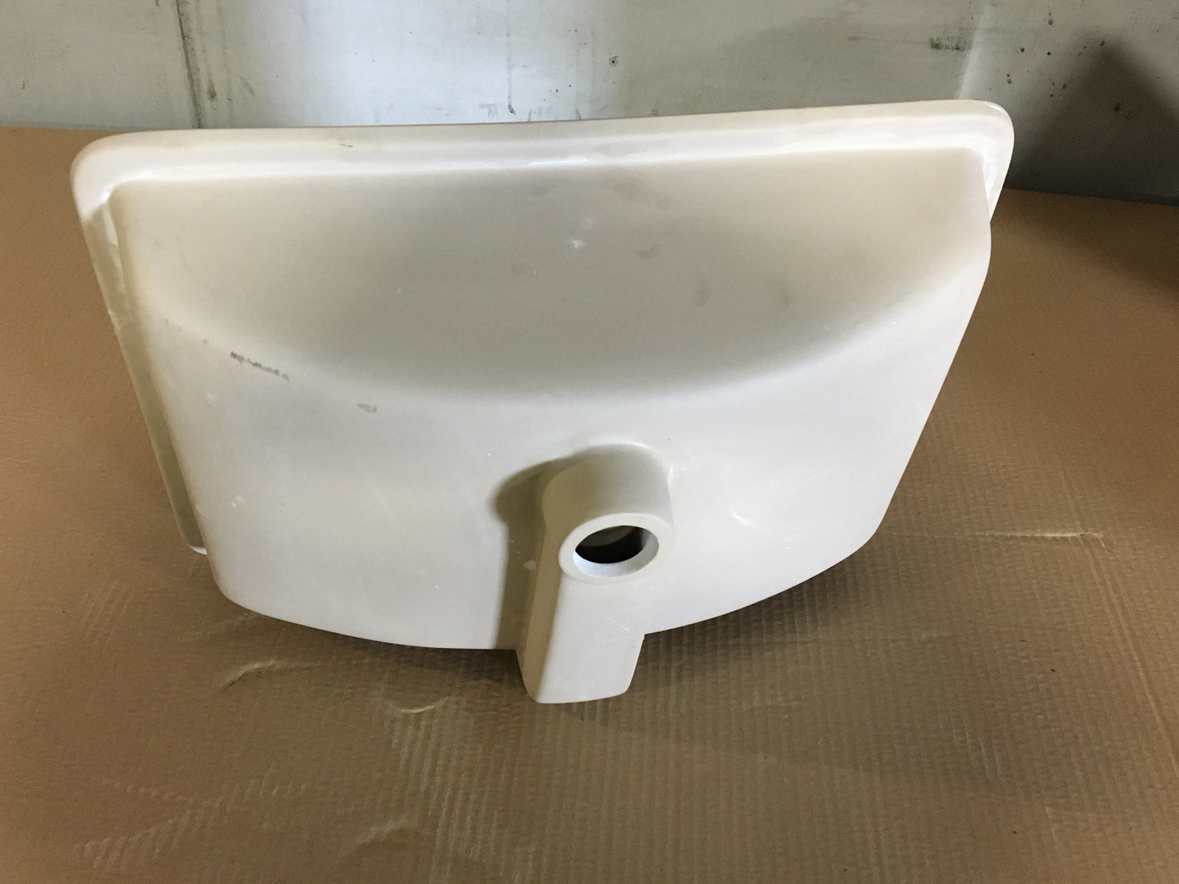 18 x 12" Rectangular Myers Undermount Bathroom Sink In Matte White" - Image 2