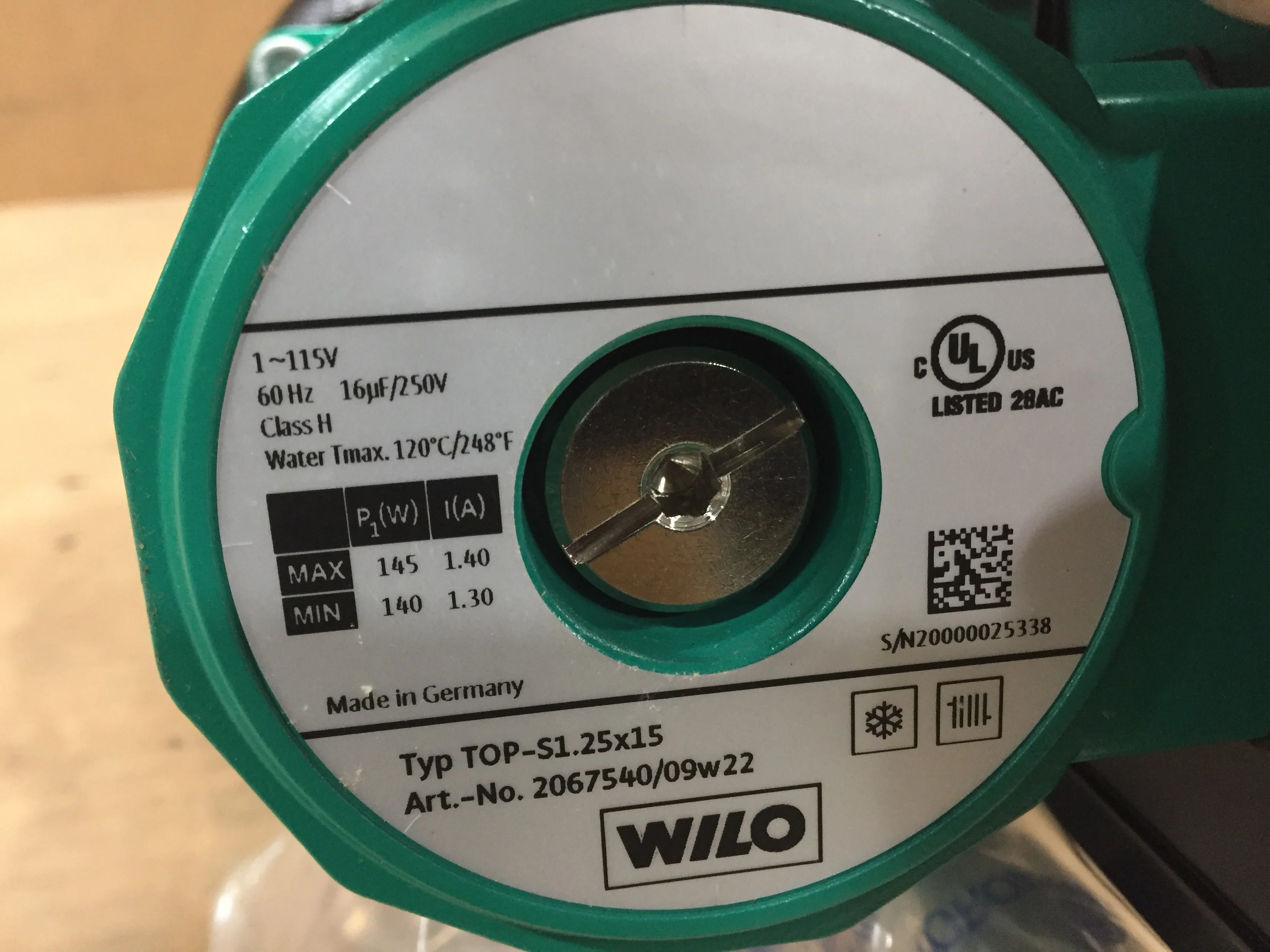 1/8 HP 2 Speed Cast Iron Water Circulating Pump; 115/60/1, 27 GPM - Image 6
