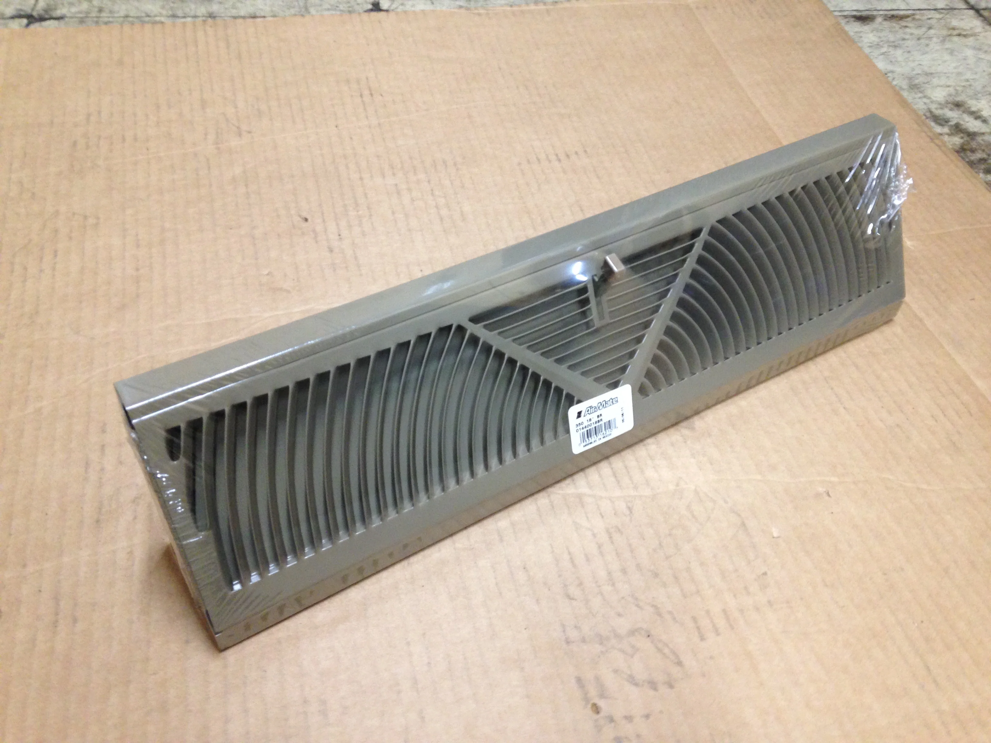 18" STEEL BASEBOARD REGISTER, BROWN - Image 5
