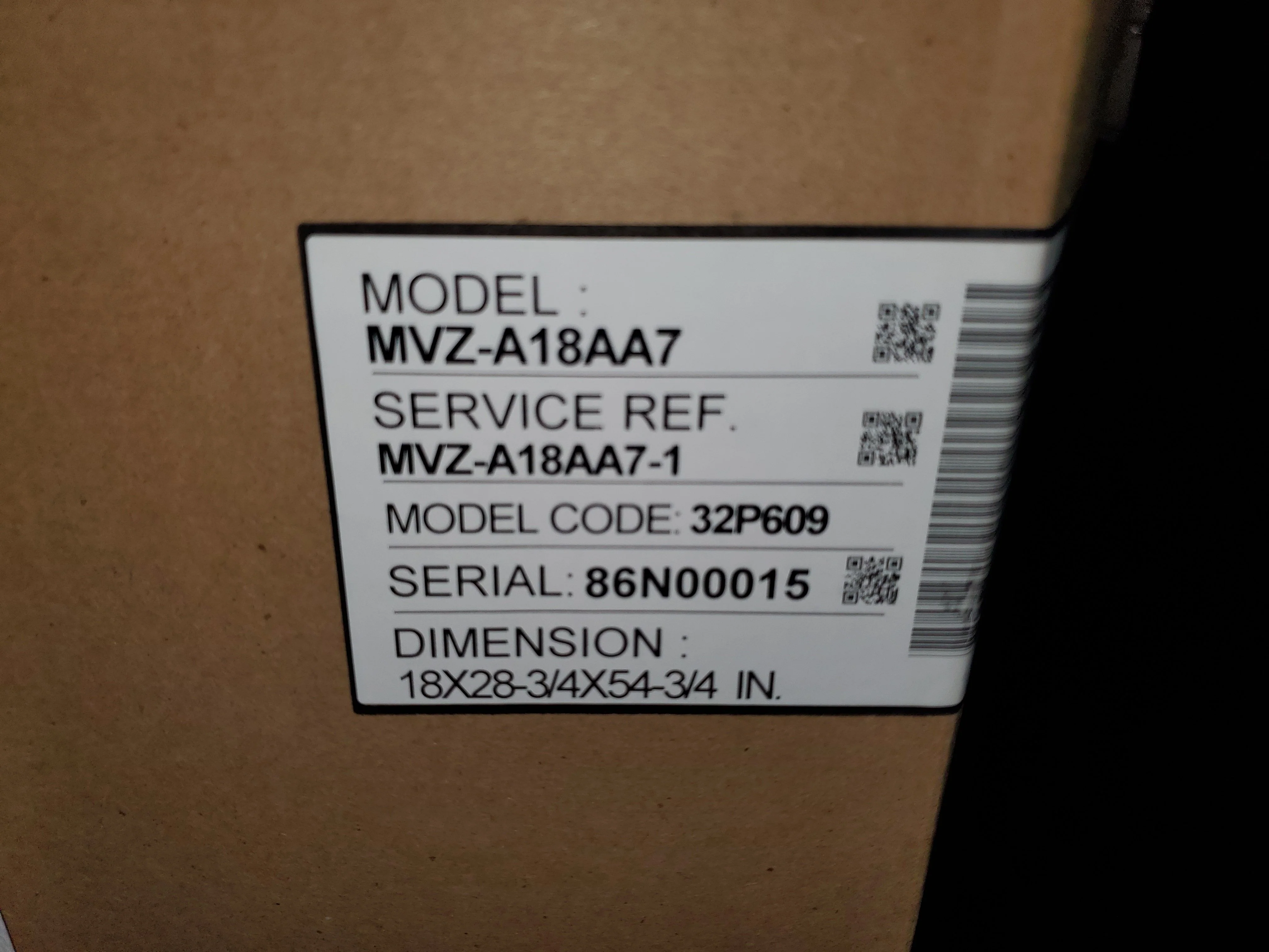 18,000 BTU Ducted Multi-Position Heat Pump Air Handler, 208-230/60/1 R-410A - Image 3