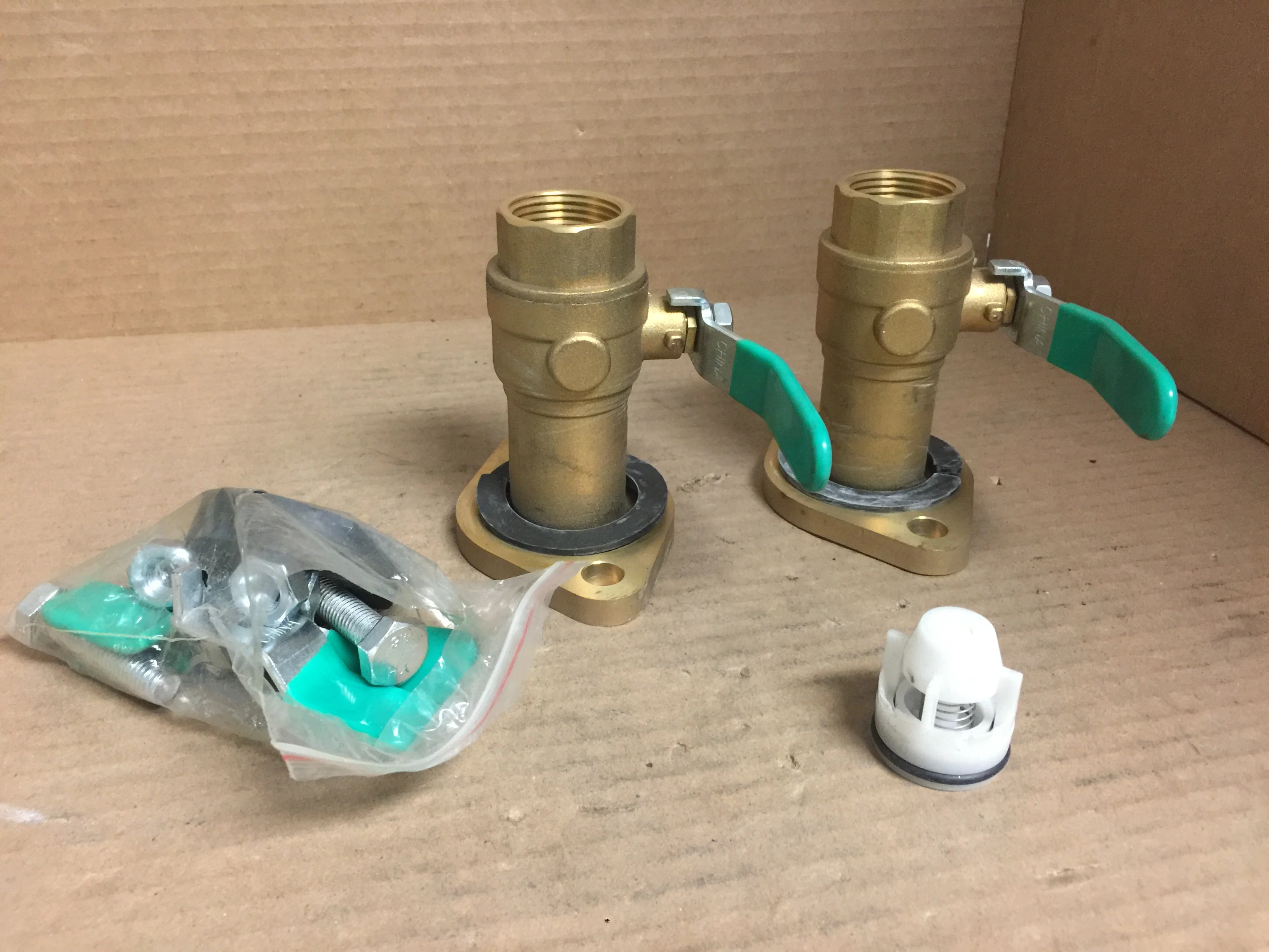 1" FNPT With Check Valve Bronze Swivel Flange Ball Valve Kit - Image 6