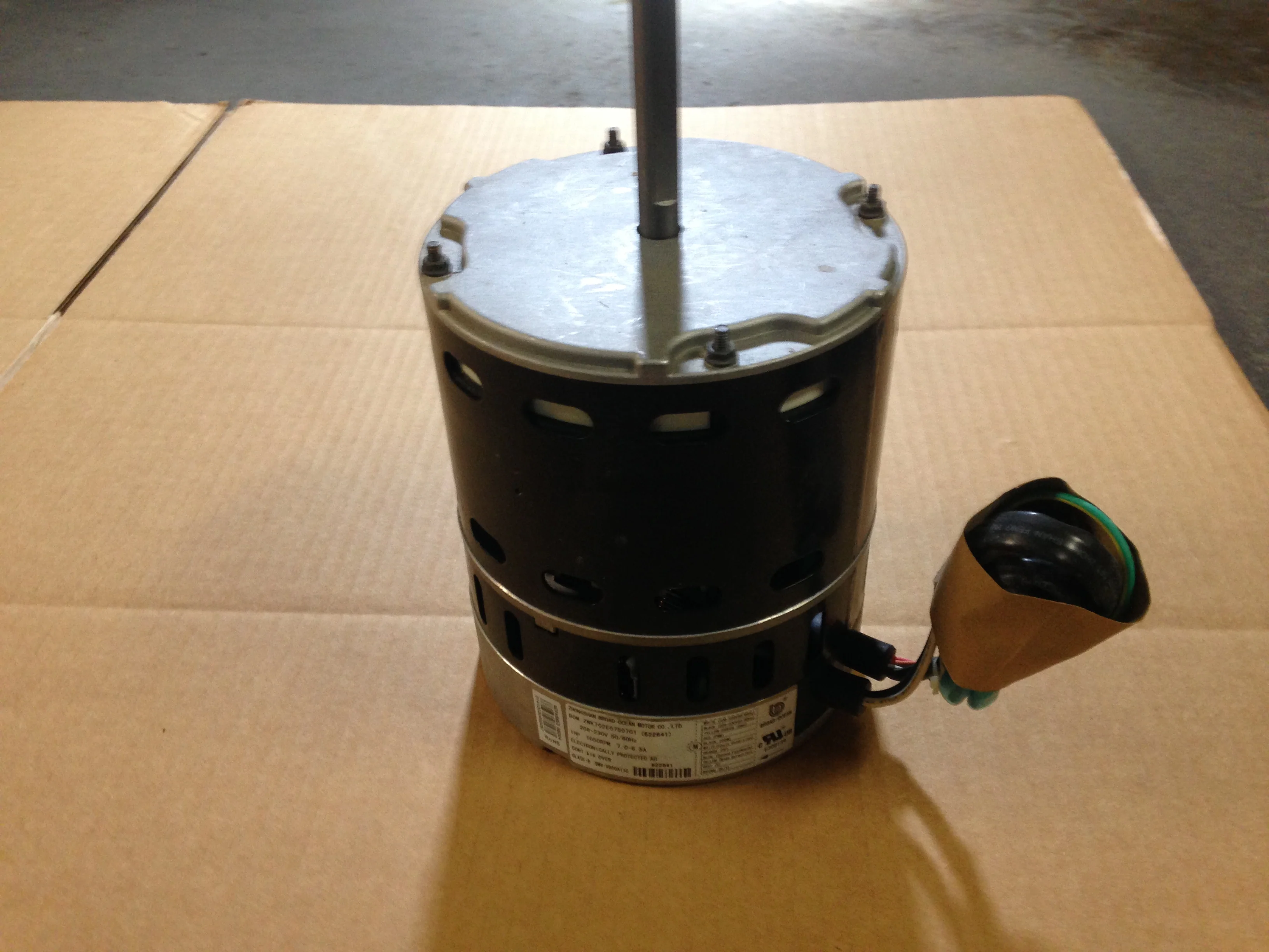 1HP ECM Direct Drive Blower Motor 208-230/50-60/1 RPM:1050/Variable Speed - Image 3