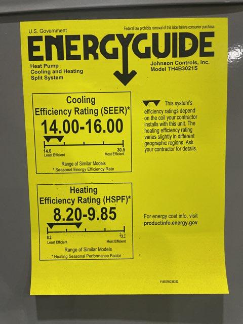 2.5 Ton Single-Stage Split-System Heat Pump 208-230/60/1 R410A 14 SEER - Image 5