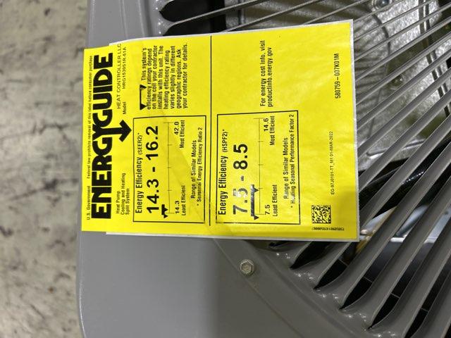 2.5 Ton Single-Stage Split-System Heat Pump 208-230/60/1 R410A 15 SEER - Image 2