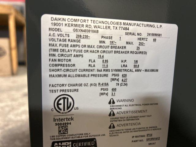 2.5 Ton Split-System Air Conditioner; 208-230/60/1, R410A, 14.3 SEER2 - Image 6