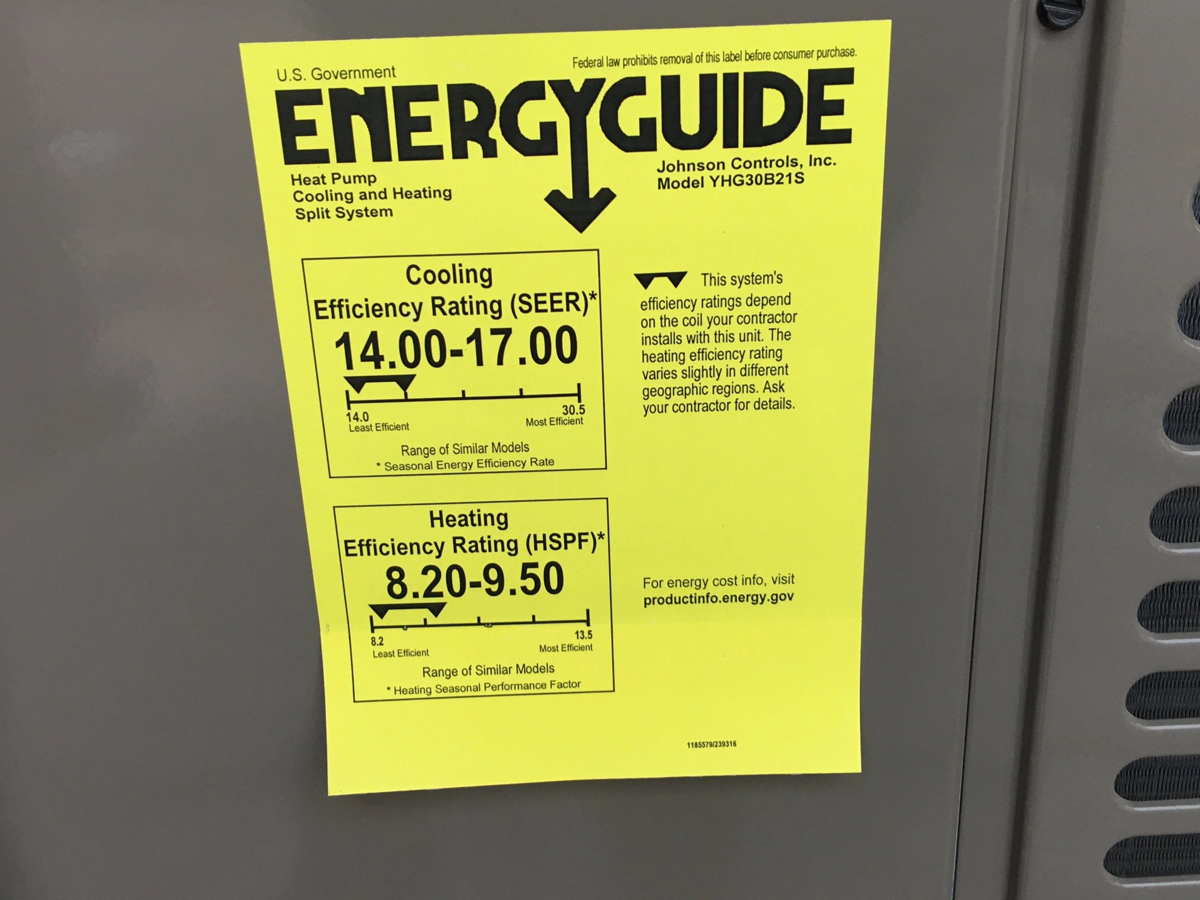 2.5 Ton Split-System Heat Pump 208-230/60/1 16 SEER and 3 Ton Wall Mounted Fancoil - Image 4