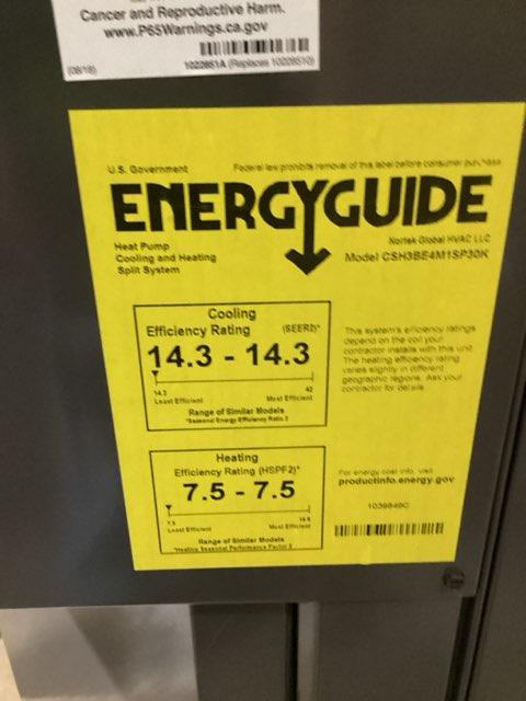 2.5 Ton Single Stage Split-System Heat Pump; 208-230/60/1, R-410A,14.3 SEER2 - Image 5