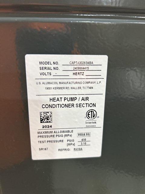 2.5 Ton SS AC 14.3 SEER2 and 60,000 BTU Up/Horz Gas Furnace 96% and 2.5 Ton Up/Down Cased A Coil - Image 5