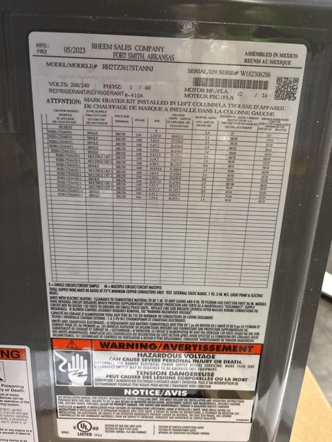 2.5 Ton SS Air Conditioner 208-230/60/1, 14.3 SEER2 with 3 Ton AC/HP ECM Multiposition Air Handler - Image 4
