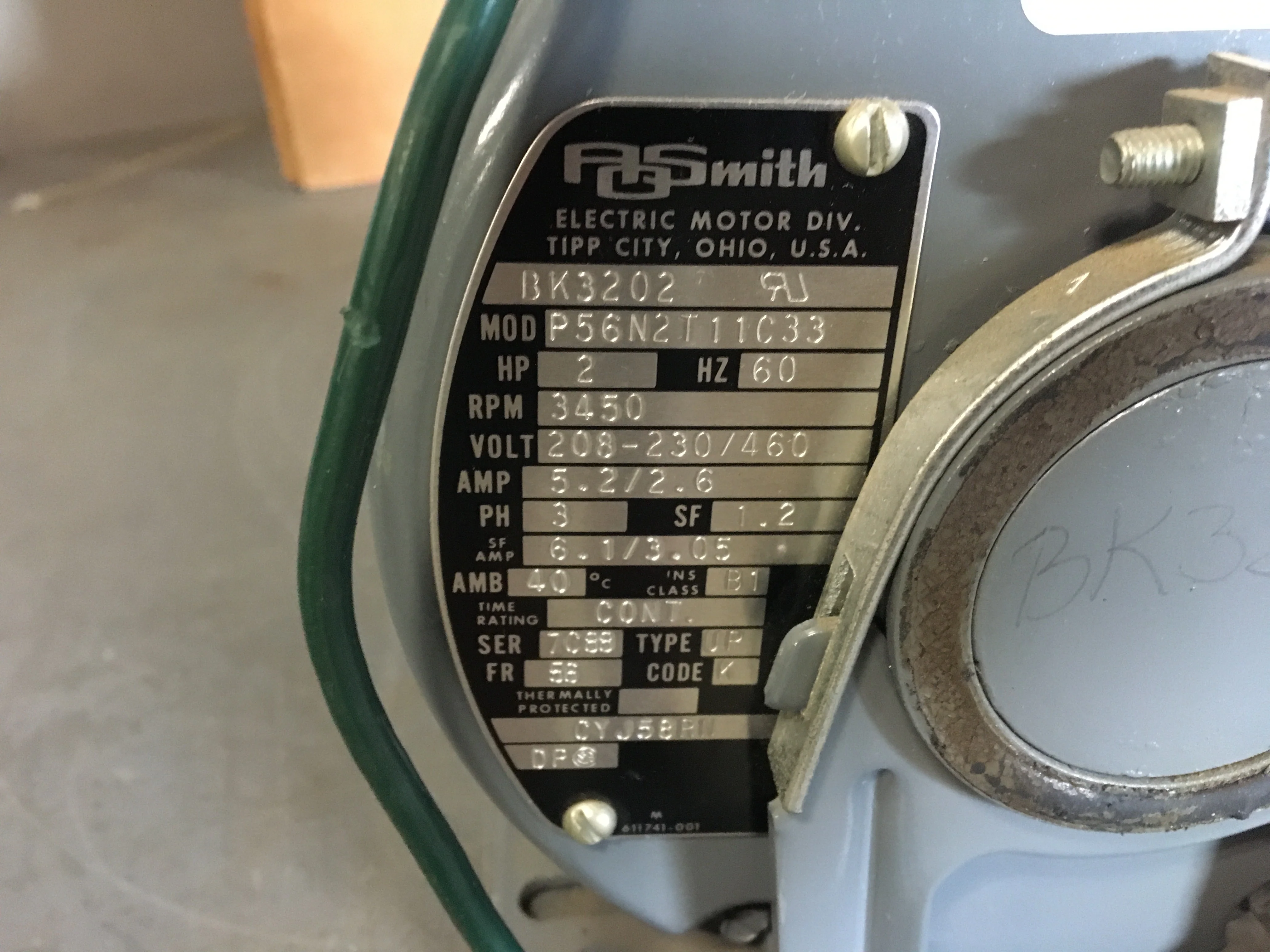 2 HP Motor 460/230/3P - Image 3
