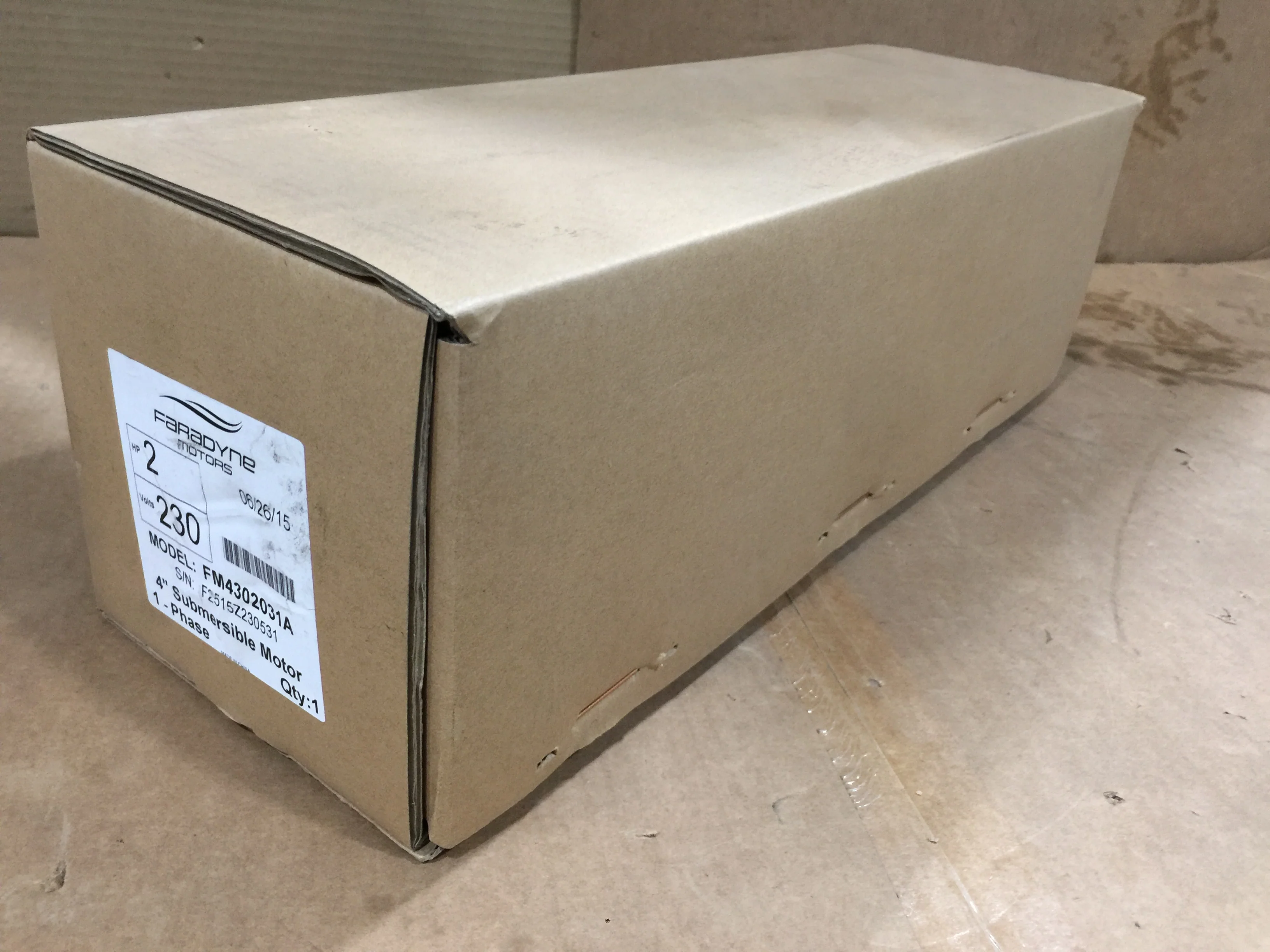 2 HP Submersible Electric Pump Motor; 230/60/1, RPM 3450, 9.9 Amps, 1.50 Kw - Image 8
