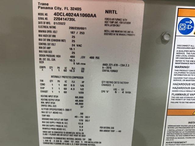 2 Ton 2-Stg Convertible Dual Fuel G/E ECM Var Spd HP Packaged Unit, 81% 14 SEER, 208-230/60/1, R410A - Image 2