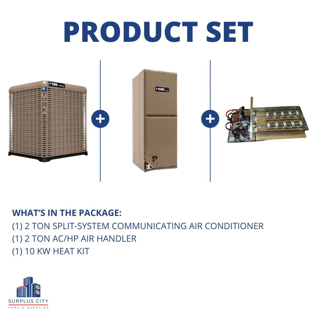 2 Ton 20 SEER Communicating Air Conditioner And 2 Ton Communicating Air Handler With 10 Kw Heat Kit,