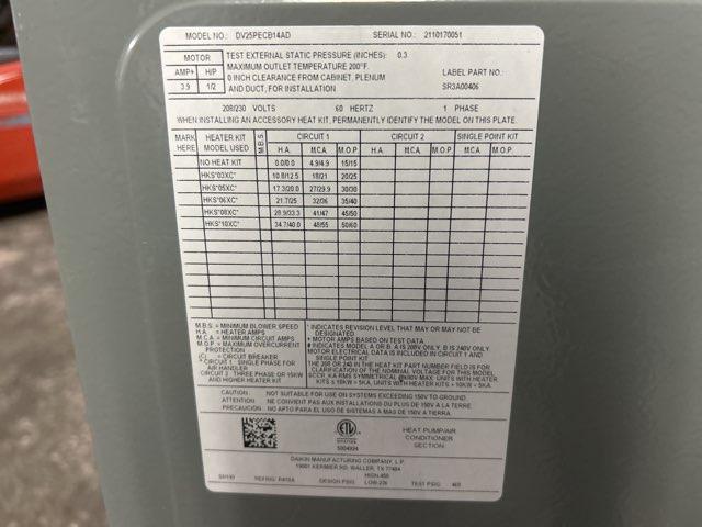2 Ton AC/HP ECM Communicating Multiposition Air Handler 208-230/60/1 R-410A CFM 770 - Image 3