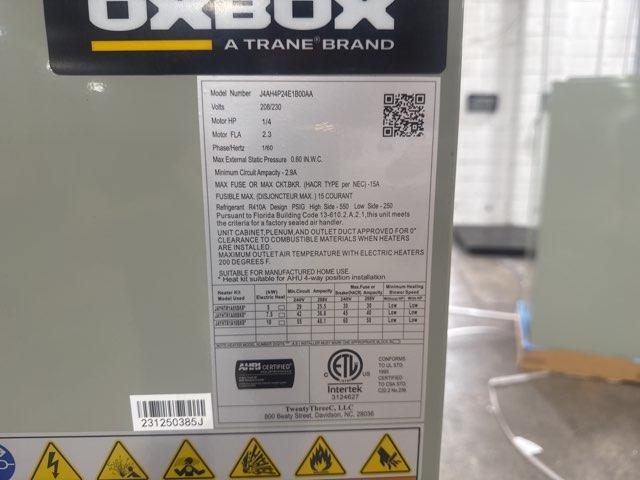 2 Ton AC/HP PSC Multiposition Air Handler 208-230/60/1 R-410A CFM 1409 - Image 4