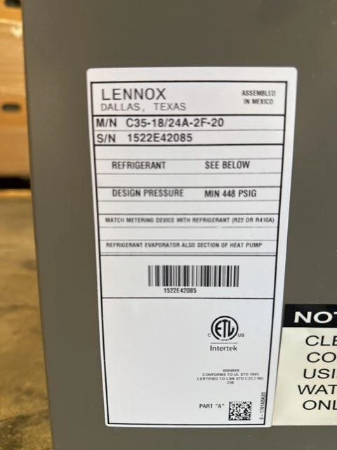 2 Ton AC/HP Upflow Cased A Coil; R410A, CFM: 1200 - Image 4