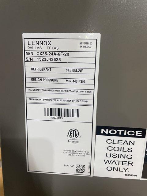 2 Ton AC/HP Upflow Cased A Coil, R410A CFM 1200 - Image 4