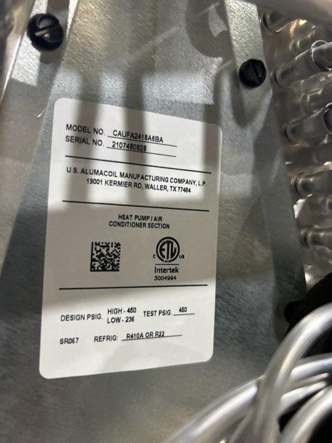 2 Ton AC/HP Upflow/Downflow Uncased A Coil, R22/R410A CFM 800 - Image 4