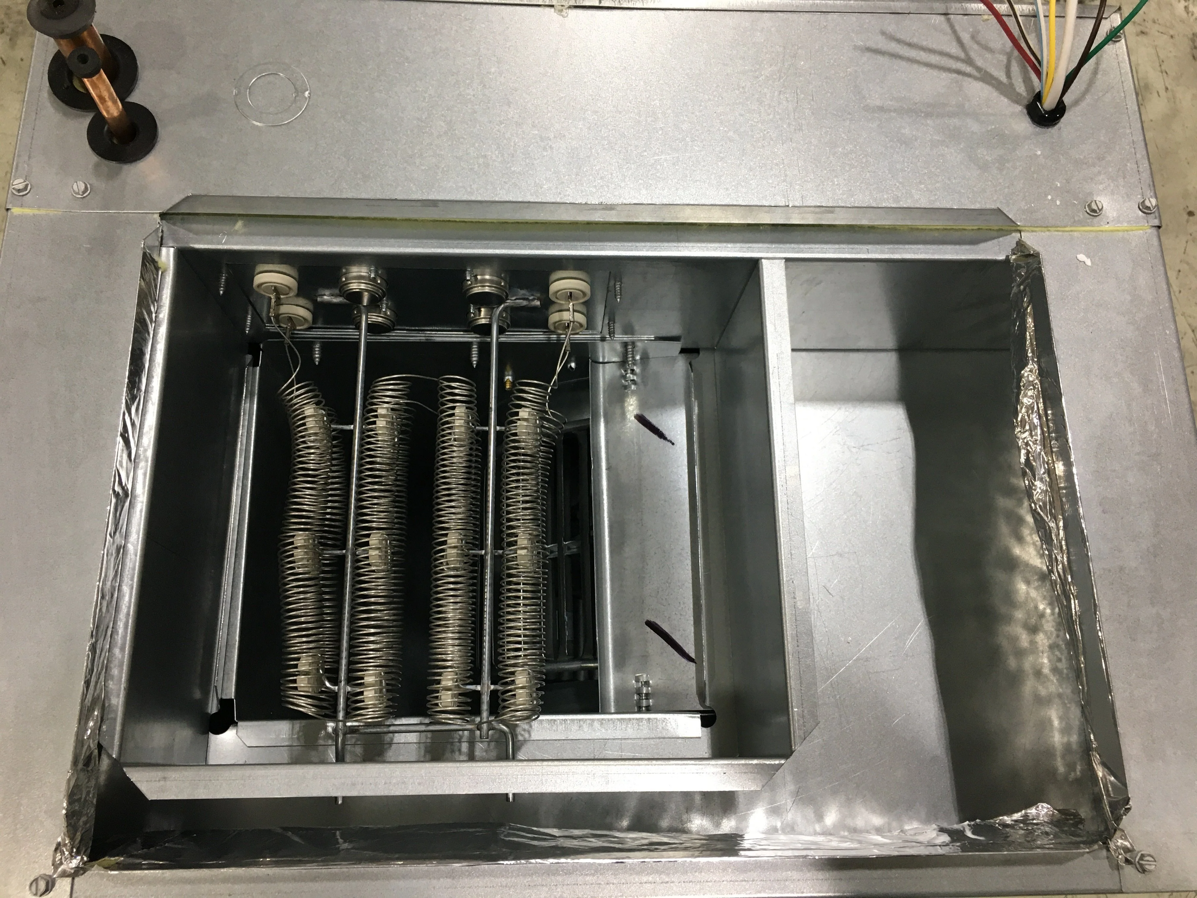 2 Ton AC/HP ECM Wall Mounted Air Handler with 8 KW Heat; 208-240/60/1, R-410A, CFM 800 - Image 5