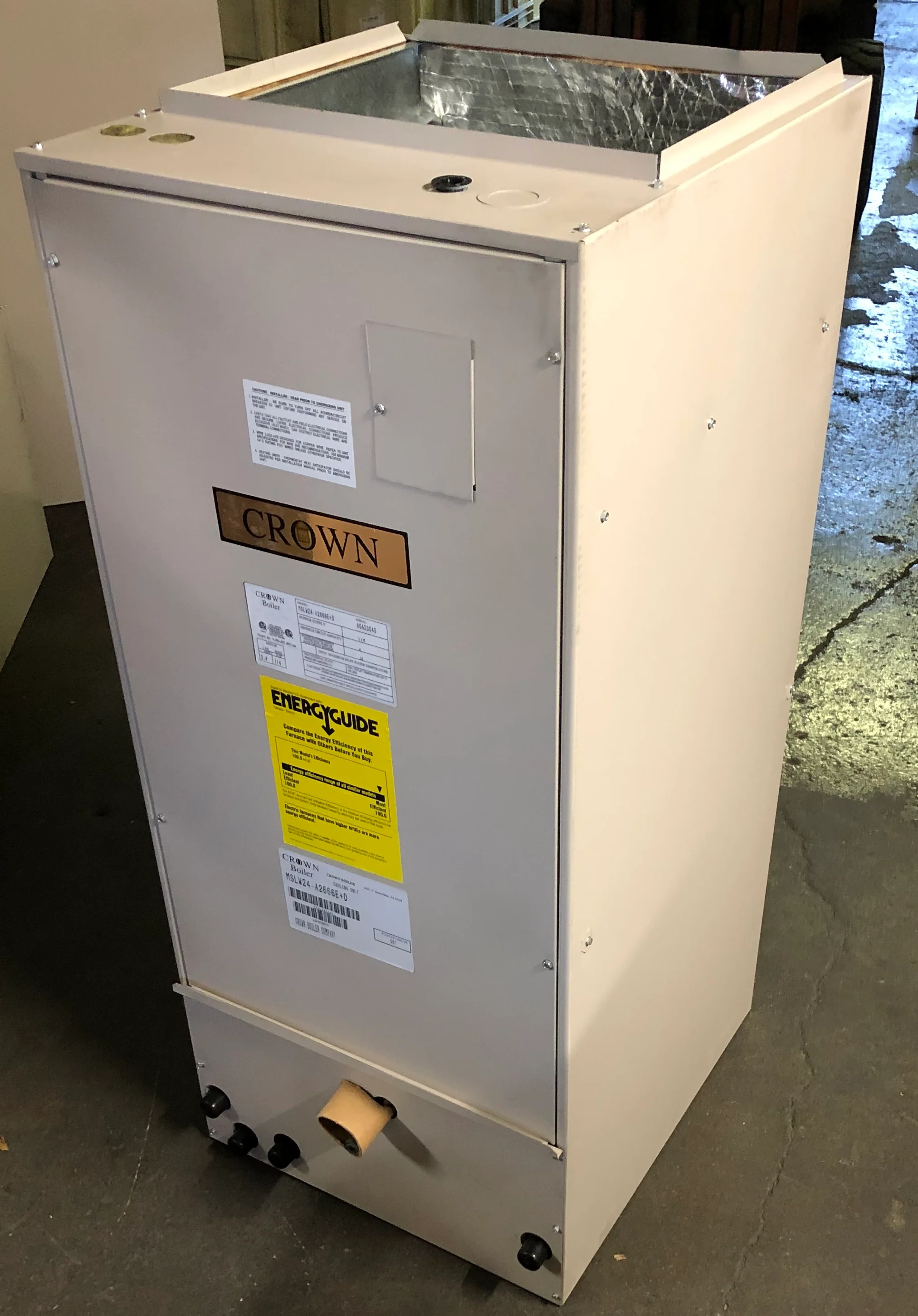 2 TON AC/HP "SANTA FE 11" SERIES UPFLOW/HORIZONTAL HYDRONIC FANCOIL/LESS HOT WATER COIL, 13 SEER 115/60/1 R-410A/R-22 CFM:800 - Image 3