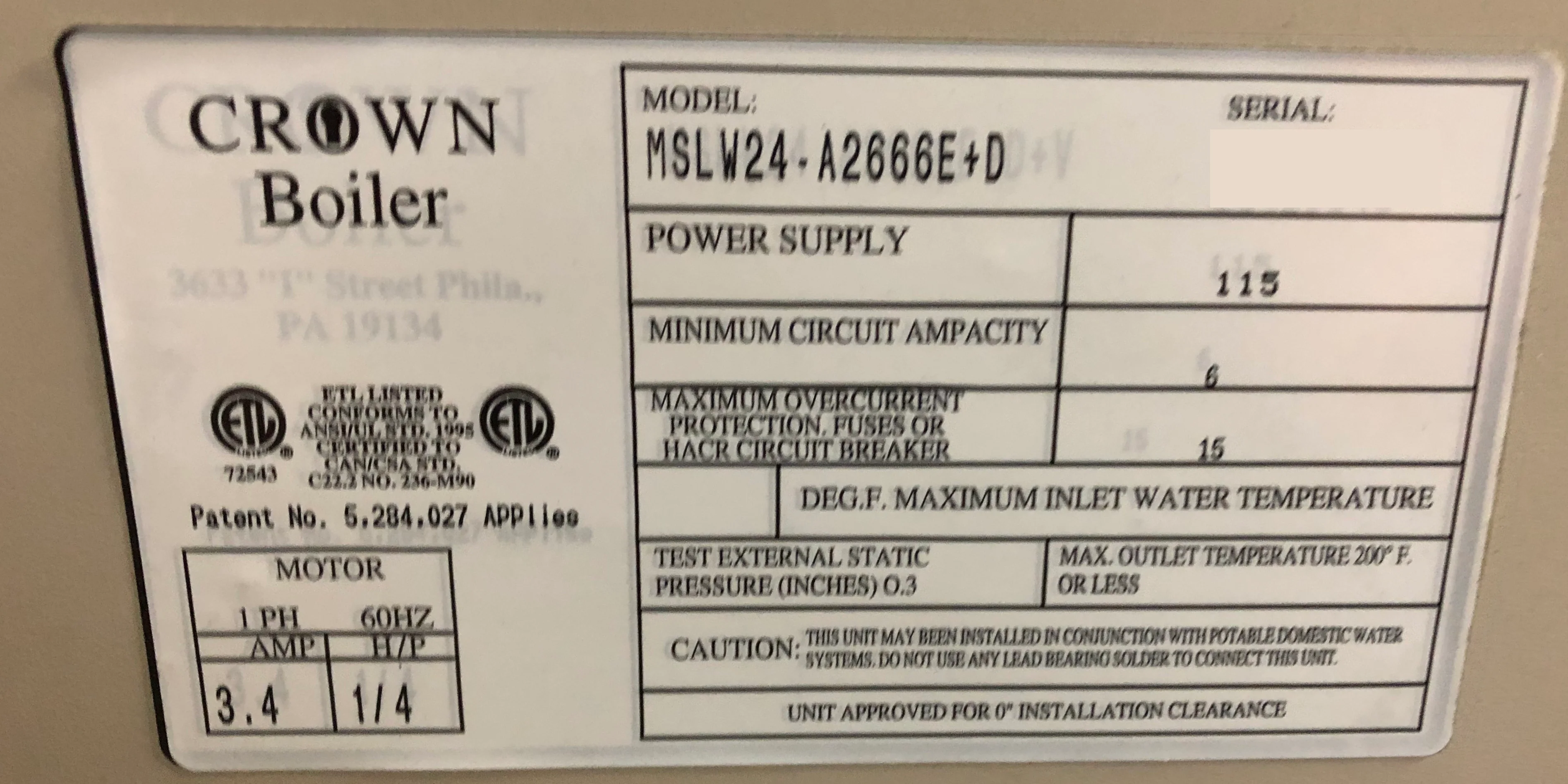 2 TON AC/HP "SANTA FE 11" SERIES UPFLOW/HORIZONTAL HYDRONIC FANCOIL/LESS HOT WATER COIL, 13 SEER 115/60/1 R-410A/R-22 CFM:800 - Image 5
