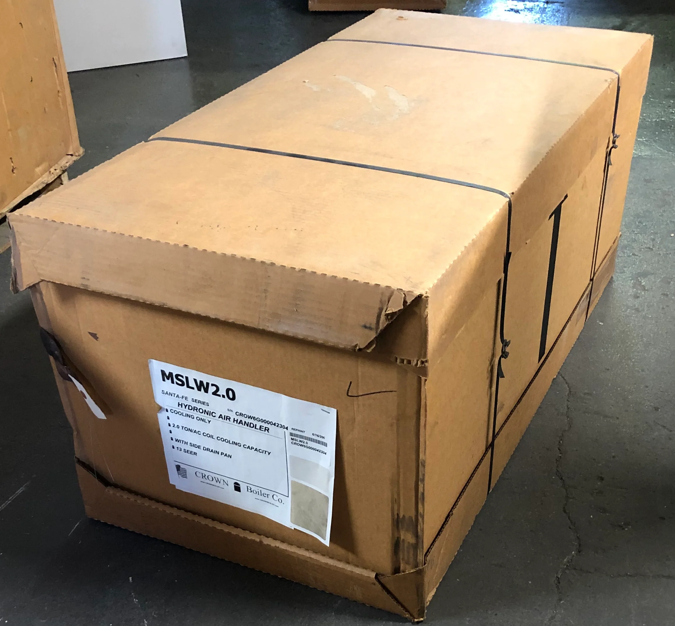 2 TON AC/HP "SANTA FE 11" SERIES UPFLOW/HORIZONTAL HYDRONIC FANCOIL/LESS HOT WATER COIL, 13 SEER 115/60/1 R-410A/R-22 CFM:800 - Image 6