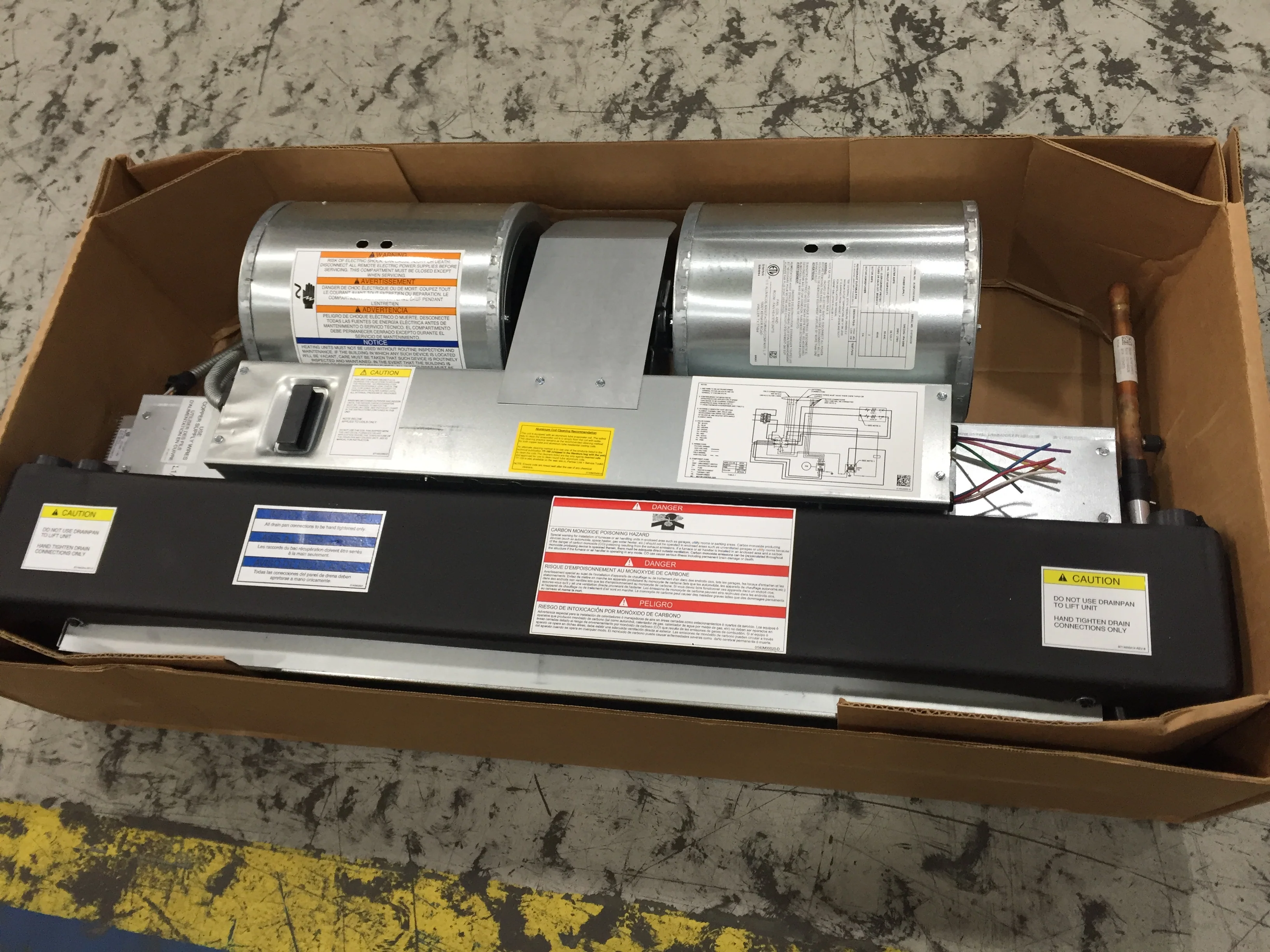2 Ton AC/HP Uncased Ceiling Mount Air Handler W/ 8Kw Electric Heat; 208/230/60/1, R-410A/R-22 - Image 3