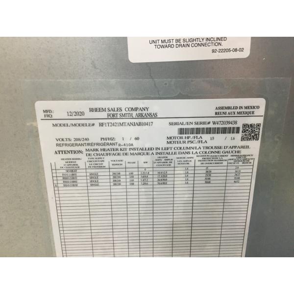 2 Ton Heat Pump 14 Seer And 2 Ton Air Handler With 10 Kw Heat 208-230/60/1 - Image 5