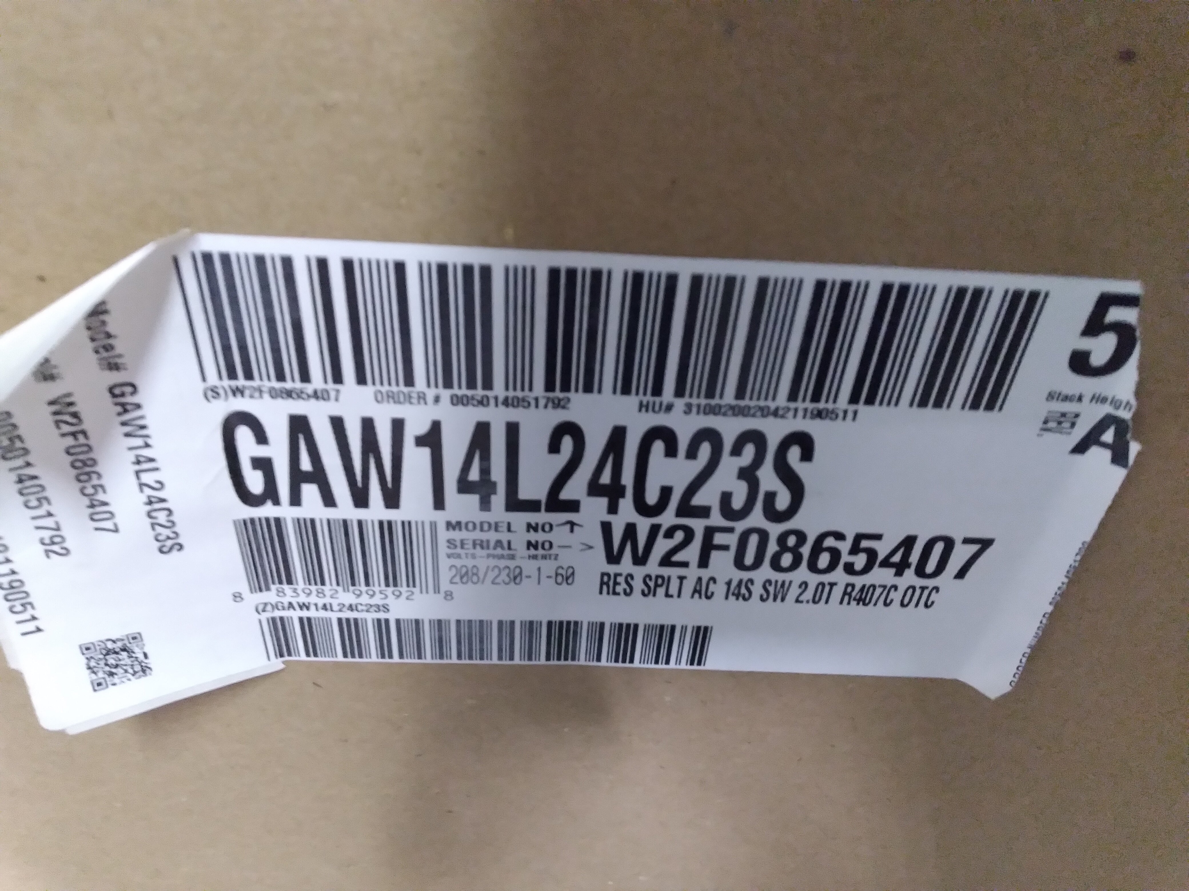 2 TON "LX" SERIES SPLIT SYSTEM AIR CONDITIONING UNIT, 14 SEER, 208/230-60-1, R407C DRY - Image 4