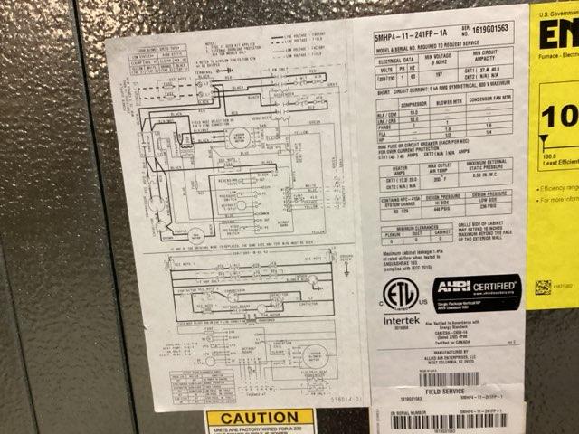 2 Ton Magic Pak Heat Pump Packaged Unit W/5 Kw Heat, 11 EER, 208-230/60/1, R410A - Image 3