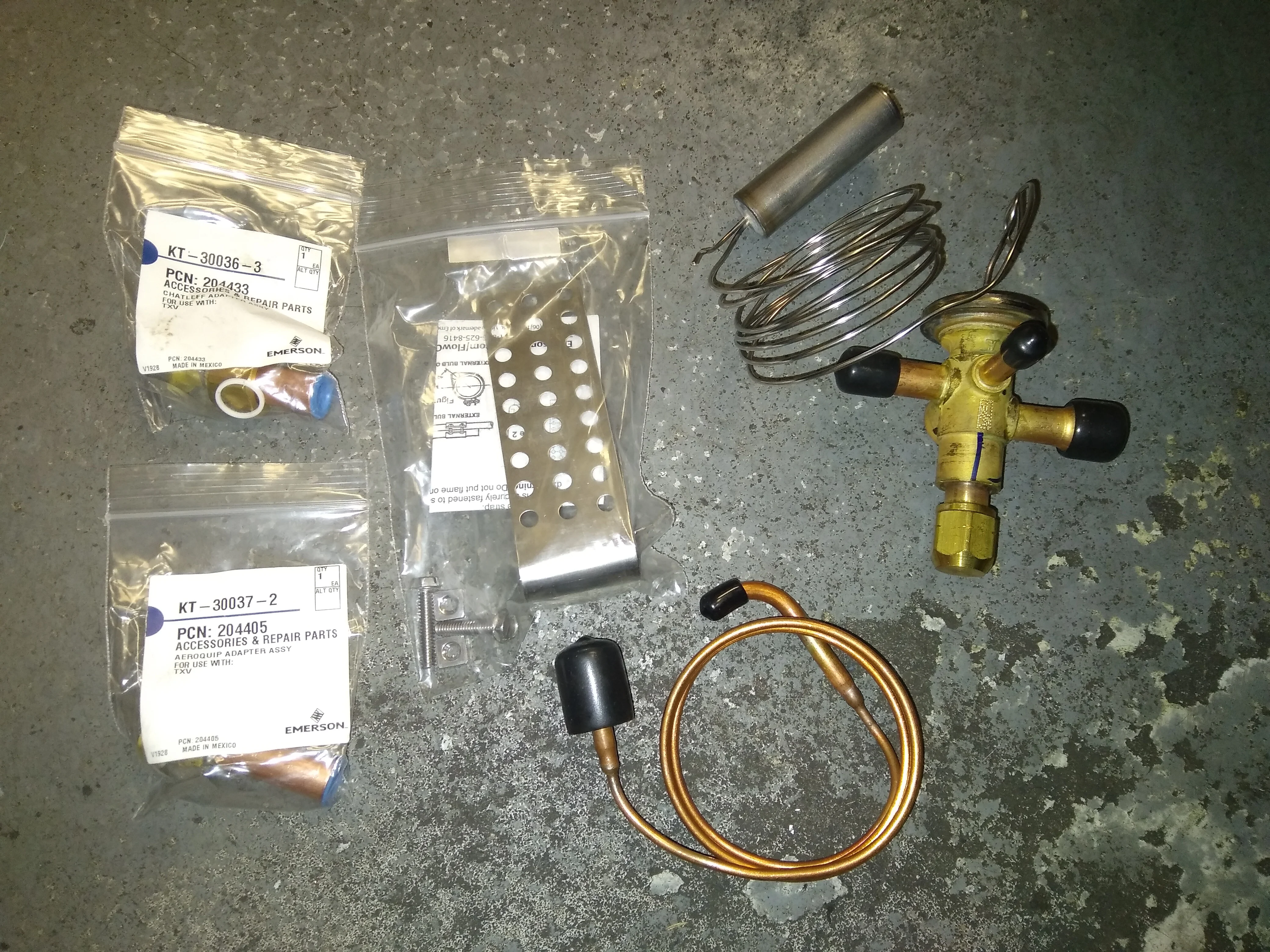 2 Ton ODF Thermostatic Expansion Valve w/5" Capillary R-410A
