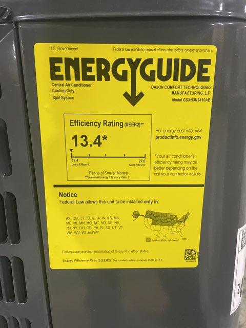 2 Ton Single-Stage Split-System Air Conditioner 208-230/60/1 R410A 13.4 SEER2 - Image 6