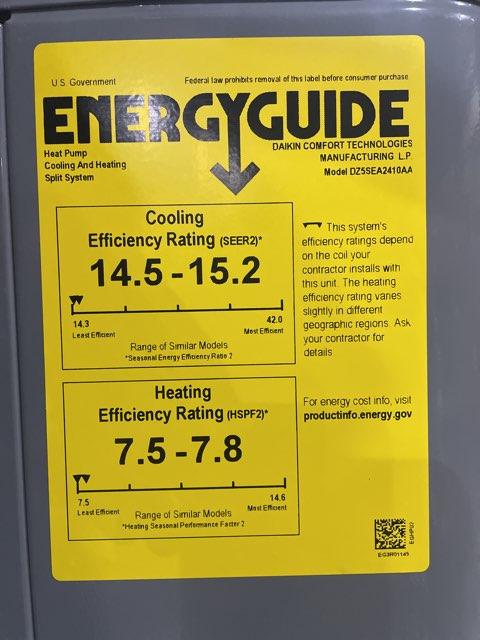 2 Ton Single-Stage Split-System Heat Pump 208-230/60/1 R410A 15.2 SEER2 - Image 4