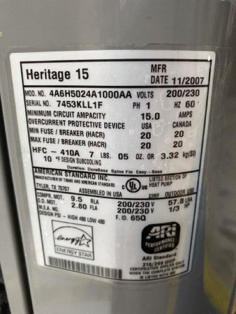 2 Ton Single-Stage Split-System Heat Pump 208-230/60/1 R410A 15 SEER - Image 3