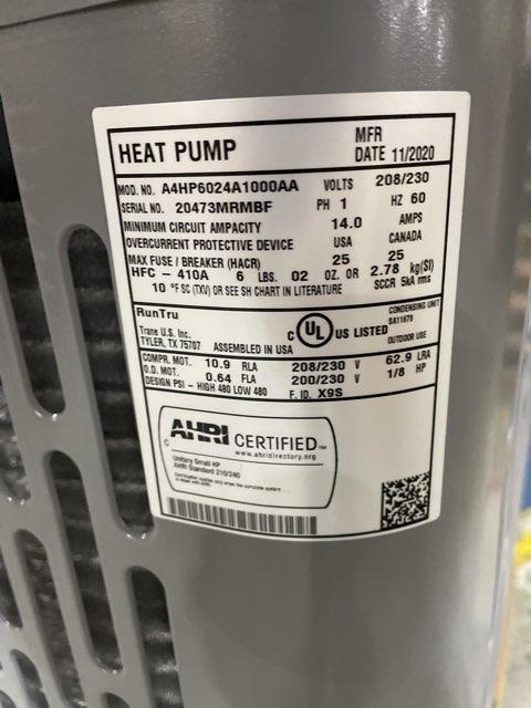 2 Ton Single-Stage Split-System Heat Pump 208-230/60/1 R410A 16 SEER - Image 8