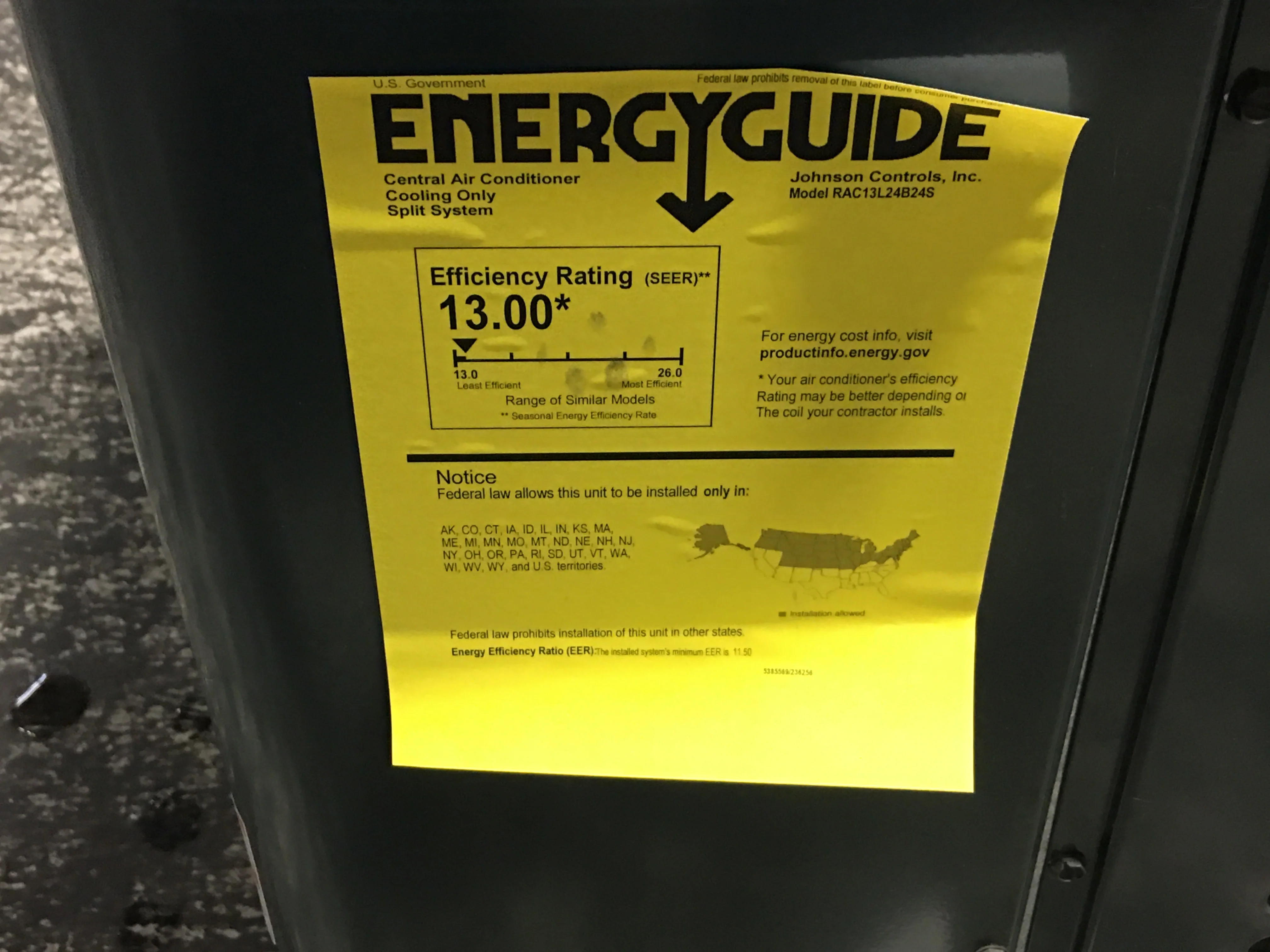 2 TON SPLIT SYSTEM AIR CONDITIONER, 13 SEER 208-230/60/1 R-410A - Image 7