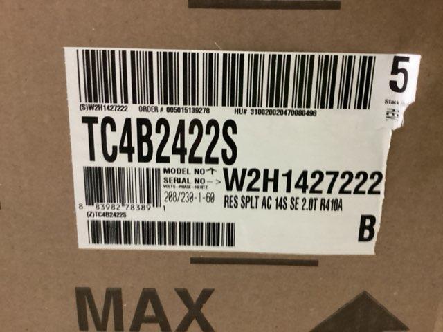 2 Ton Single Stage Split-System Air Conditioner 208-230/60/1 R410A 14 SEER - Image 2