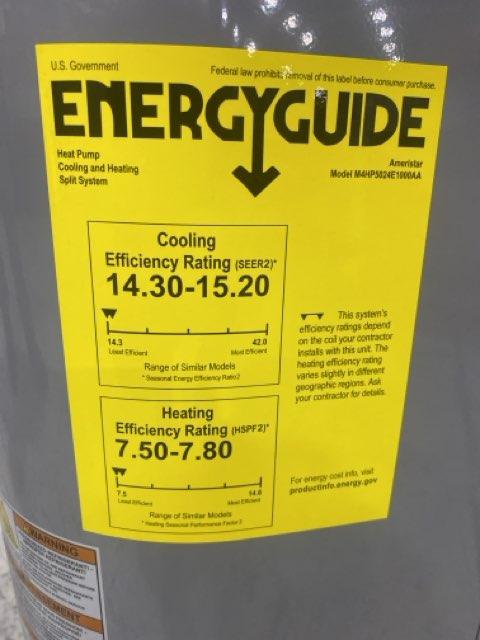 2 Ton Single-Stage Split-System Heat Pump 208-230/60/1 R410A 15.2 SEER - Image 4
