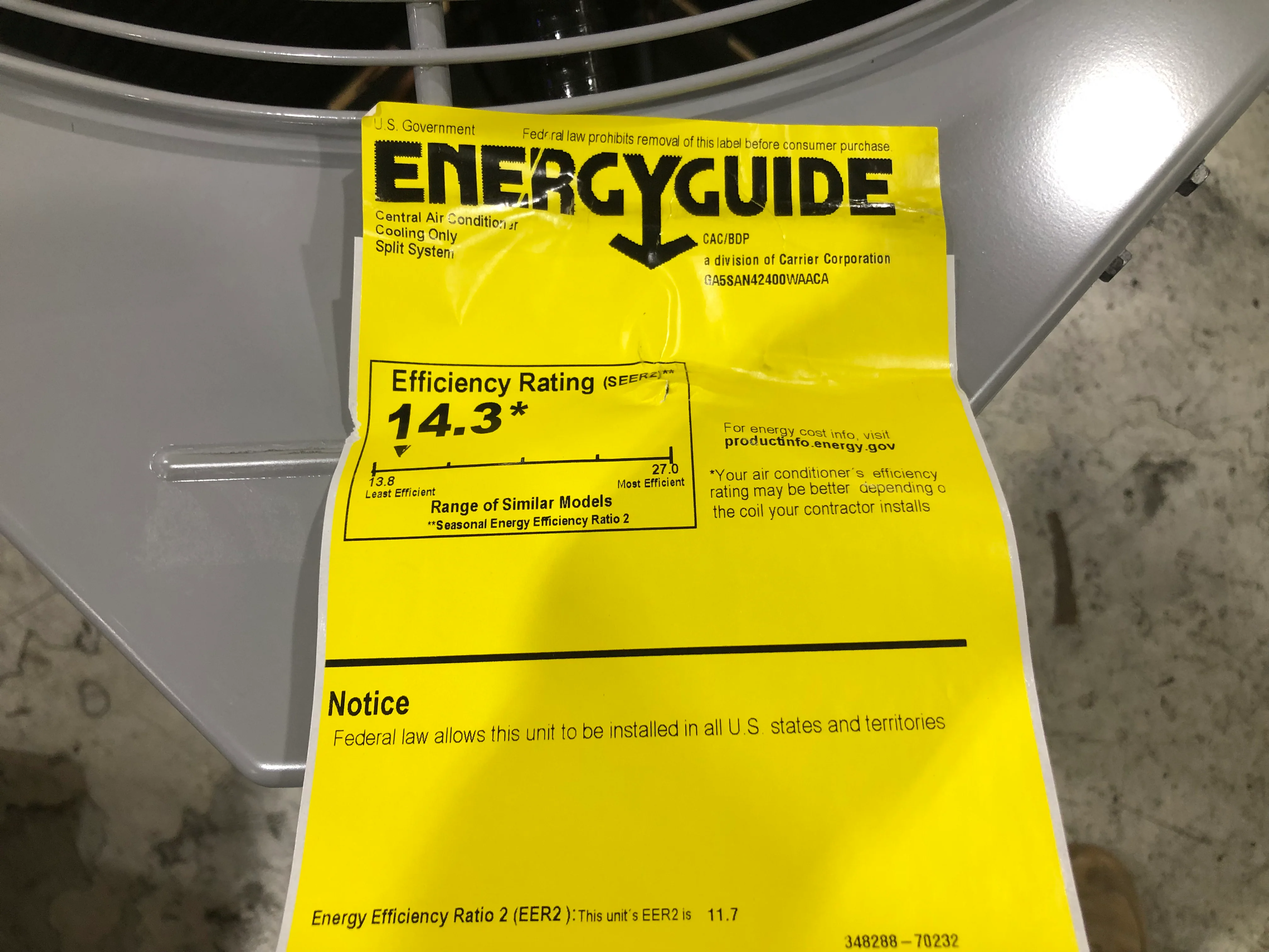 2 Ton Split-System Air Conditioner 208-230/60/1 R410A 14.3 Seer2 - Image 4