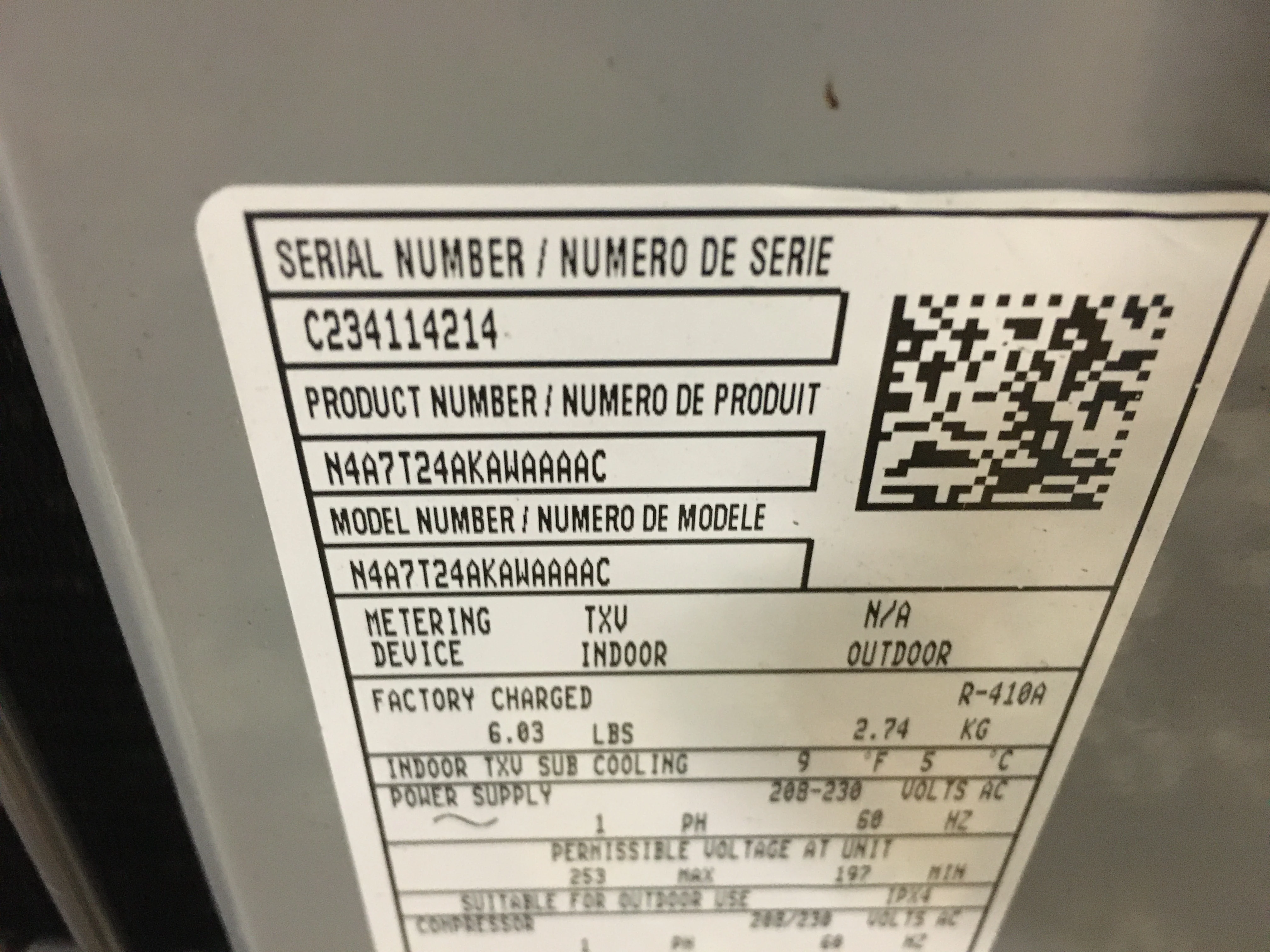2 TON SPLIT-SYSTEM AIR CONDITIONER 208-230/60/1 R410A 17 SEER - Image 3