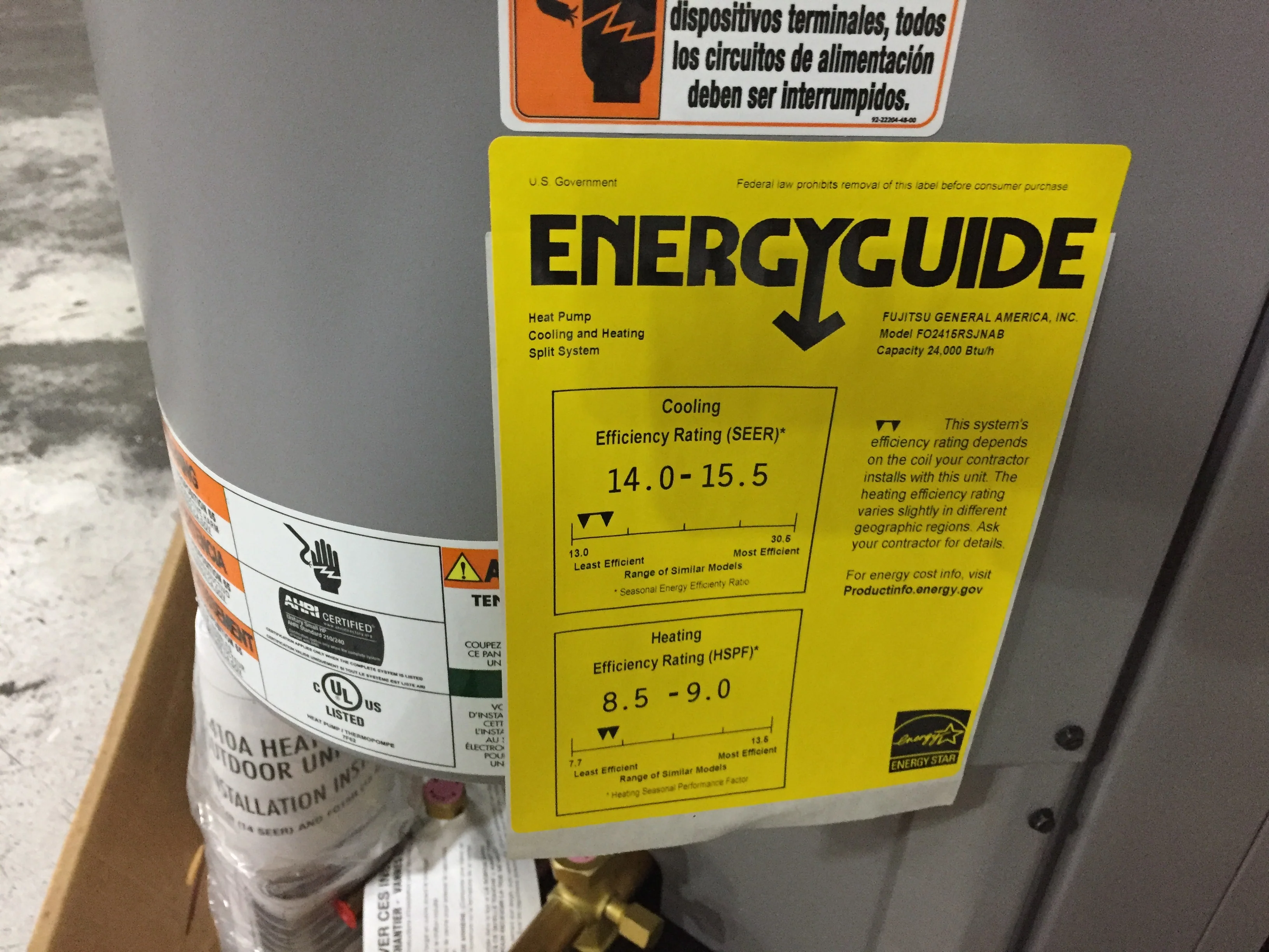 2 Ton Split-System Heat Pump 208-230/60/1 R410A 15 SEER - Image 4