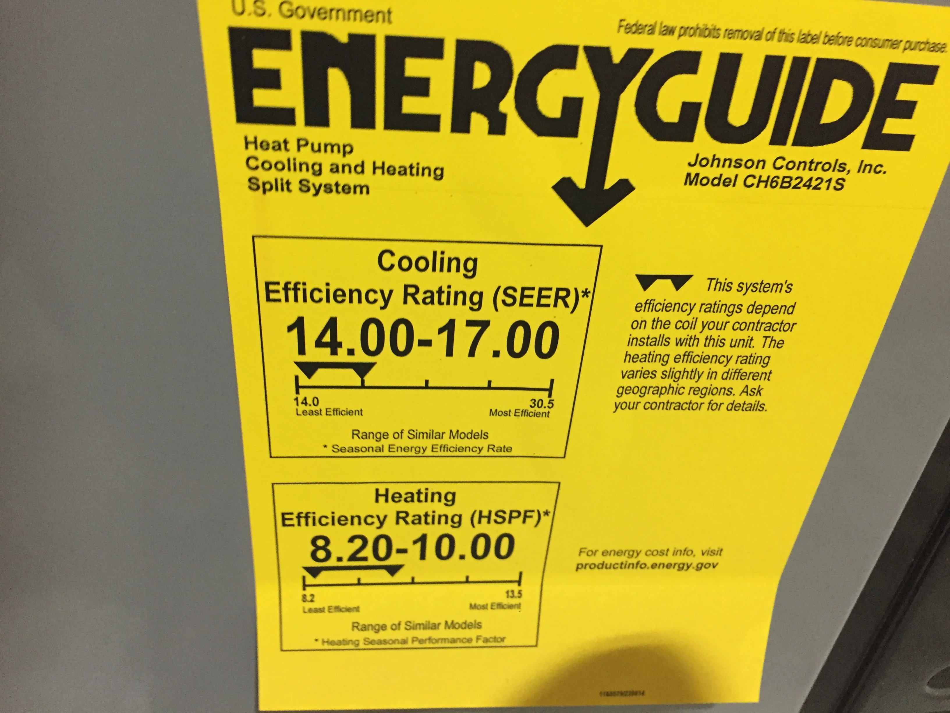 2 Ton Split-System Heat Pump; 208-230/60/1, R410A, 16 SEER - Image 5