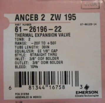 2 TON THERMAL EXPANSION VALVE R-410A - Image 3