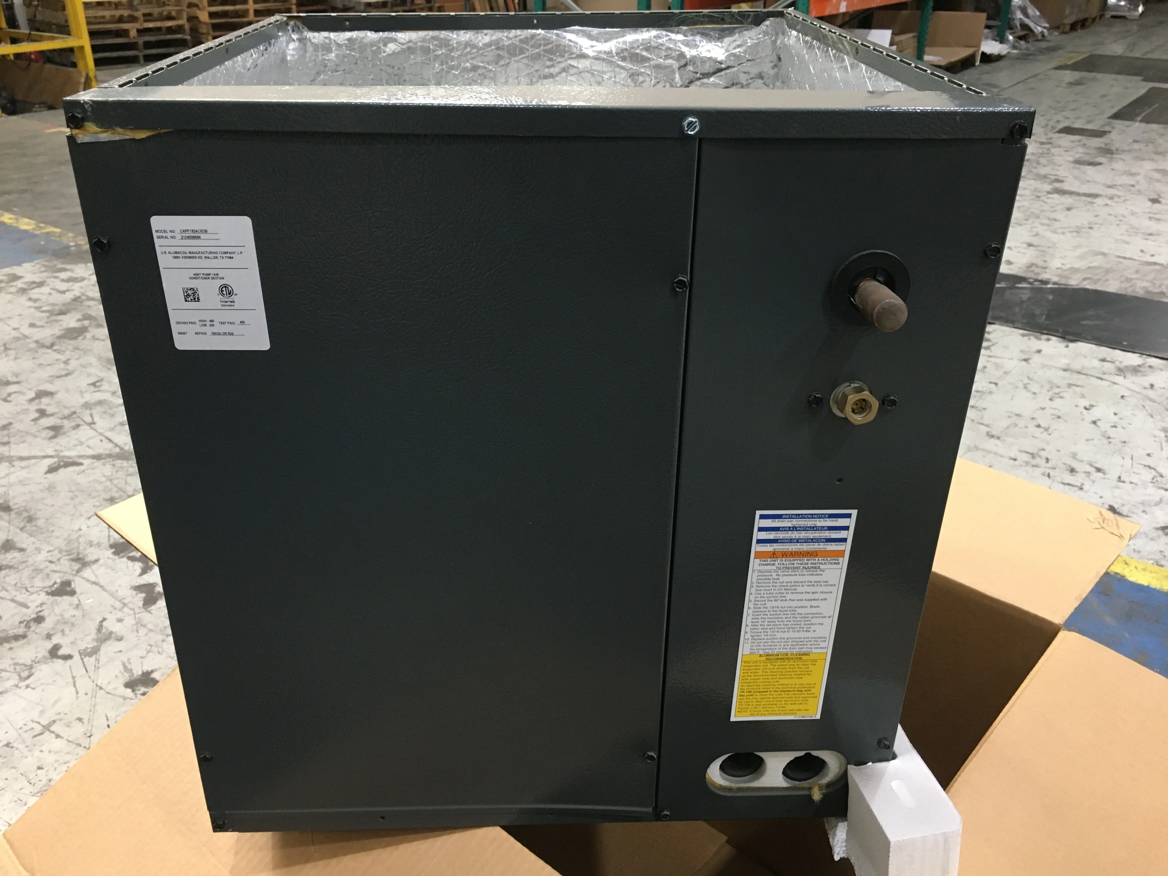 2 Ton Upflow/Downflow Aluminum- Cased AC/HP Evaporator Coil, R-410A/R-22