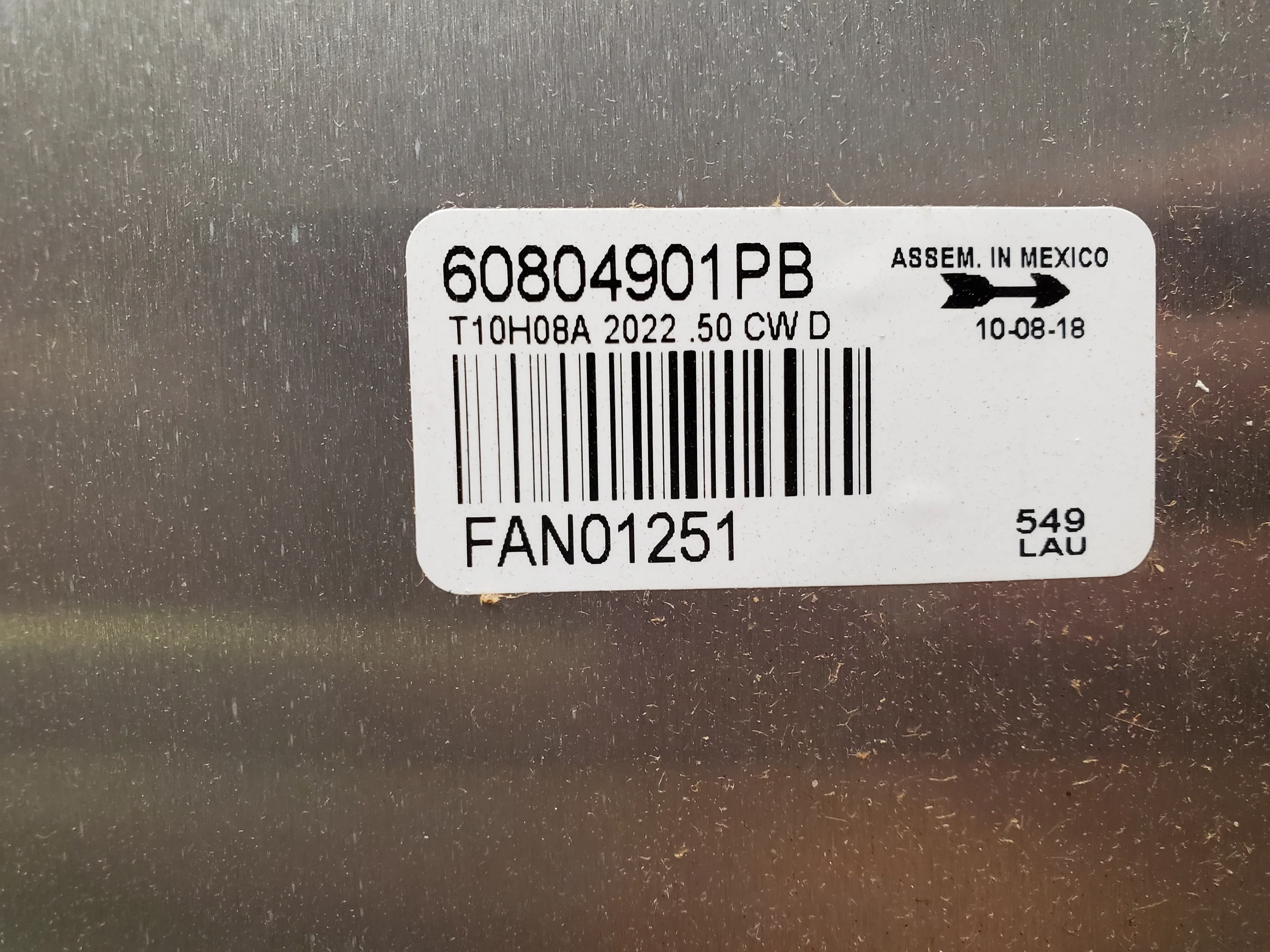 20" 3 Blade Fan Blade CW - Image 2